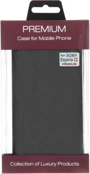 Produktbild OEM Slim Leather Flip Case for Sony Z2 - Black (Sony Xperia Z2)