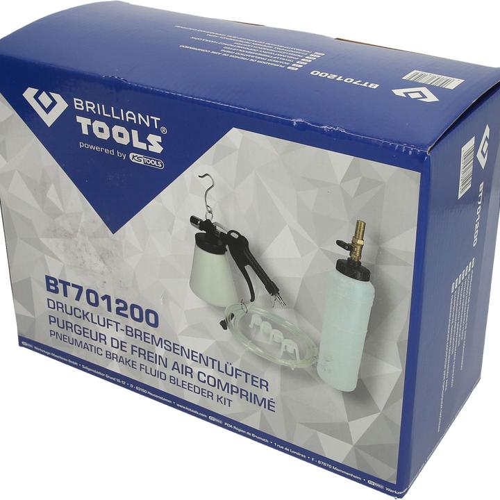 Actual product image Brilliant Tools Compressed air brake bleeder