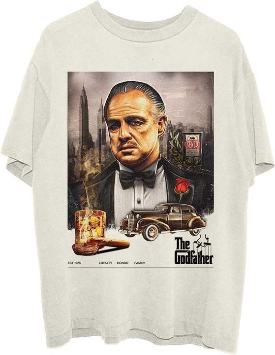 Immagine prodotto The Godfather Maglietta unisex per adulti in cotone Fedeltà Onore Famiglia (L)