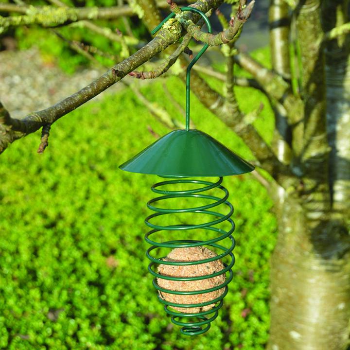 Produktbild Esschert Design Futterfeder mit Dach dkl. grün