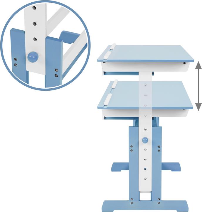 Actual product image tectake Children's desk and mobile pedestal (109 x 55 x 94 cm)