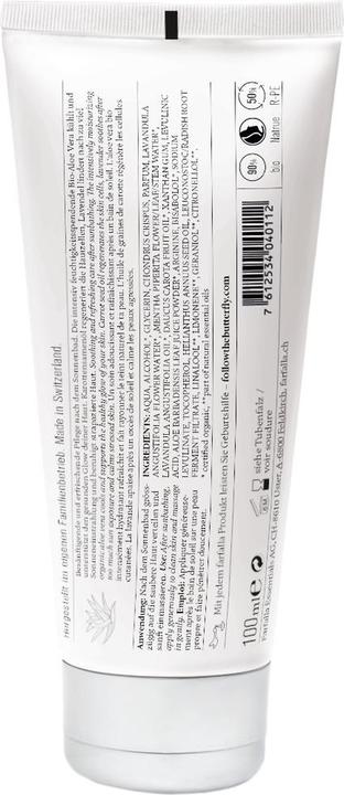 Immagine prodotto Farfalla After Sun Gel Aloe Vera Tube 100 ml (100 ml, Gel doposole)