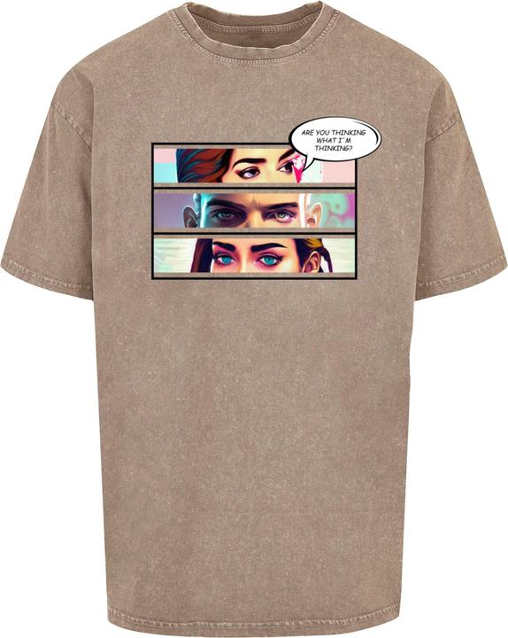 Immagine prodotto Merchcode Thinking Comic - Maglietta oversize lavata con acido - 116355 (XXL)