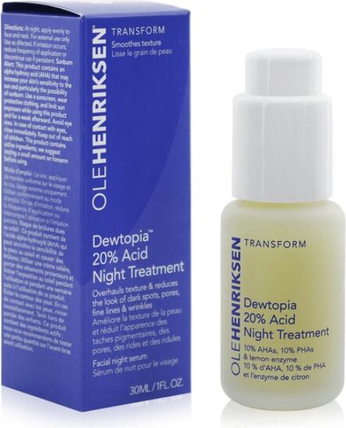 Immagine prodotto Ole Henriksen Transf Dewtopia 20% Siero Di Trattamento Acido 30ml (30 ml, Crema notte)