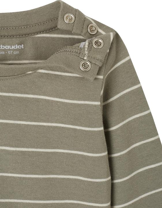 Actual product image Vertbaudet 2er-Pack Baby Shirts BASIC, Print & Streifen (68)