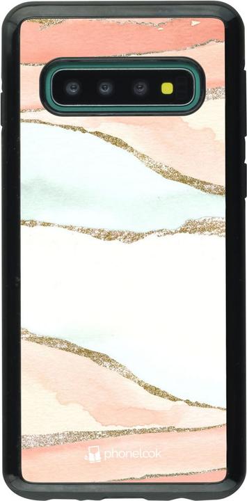 Produktbild PhoneLook Hülle Hybrid Armor schwarz Shimmering Orange (Samsung Galaxy S10+)