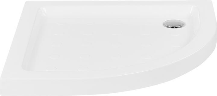 Produktbild Beliani Duschwanne 80 x 80 x 7 cm halbrund weiss SIUNA