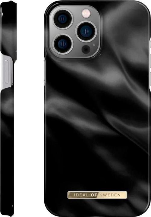 Actual product image iDeal Of Sweden Designer Hard Cover Black Satin (Apple iPhone 13 Pro Max)