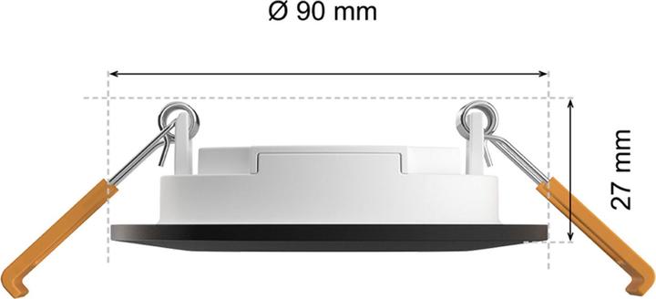 Image du produit Philips Hue White & Color Ambiance Slim Recessed (1200 lm)