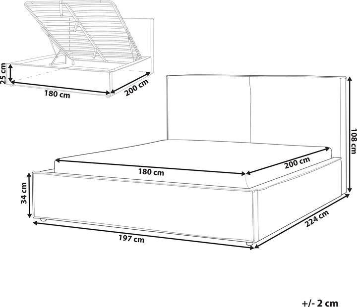 Actual product image Beliani Moissac (180 x 200 cm)