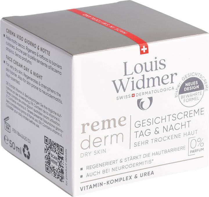 Immagine prodotto Widmer Louis Remederm Gesichtscreme Tag und Nacht ohne Parfum 50 ml (50 ml, Crema 24h)