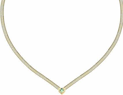 Morellato Gold-Plated Women's Necklace With Crystal Hadek Gioia Savy30