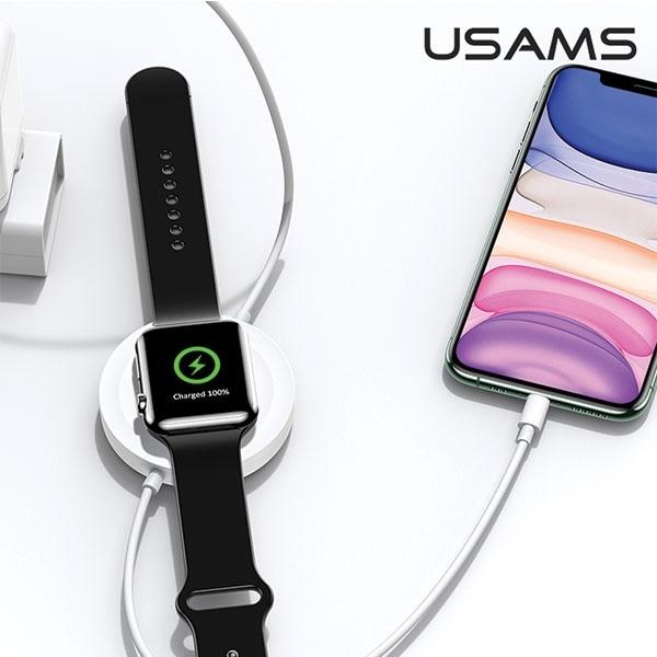 Image du produit Usams Ład. indukcyjna US-CC096 10W z kablem lightning czarny/black CC96WH01 (10 W)
