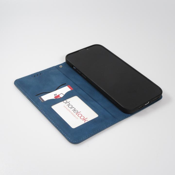 Produktbild PhoneLook Leder Tasche Flip Wallet vintage mit Magnetverschluss und Kartenhalter (Apple iPhone 15 Plus)