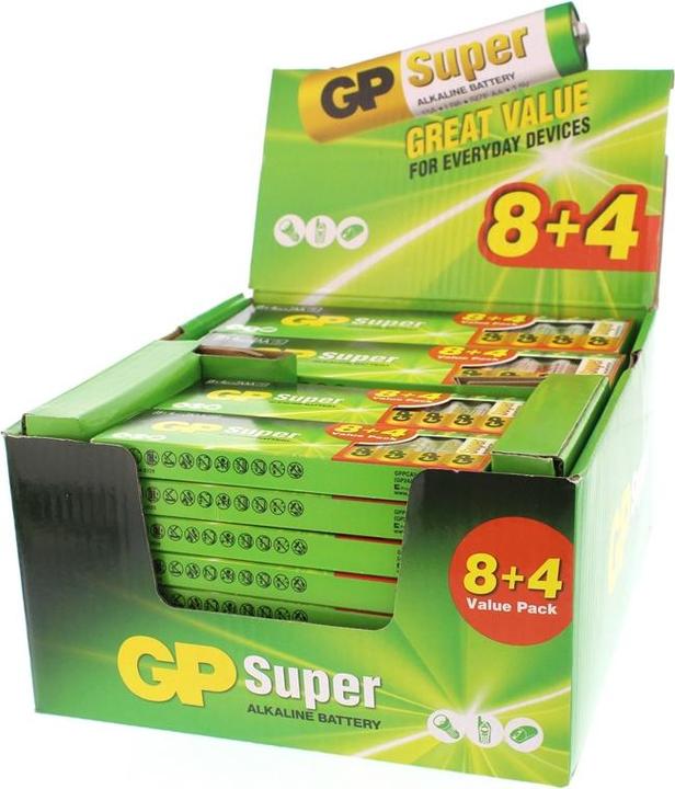 Immagine prodotto GP Batteries Batterie Gp Super Alk AA 12pz. (12 pz., Specifico del dispositivo)