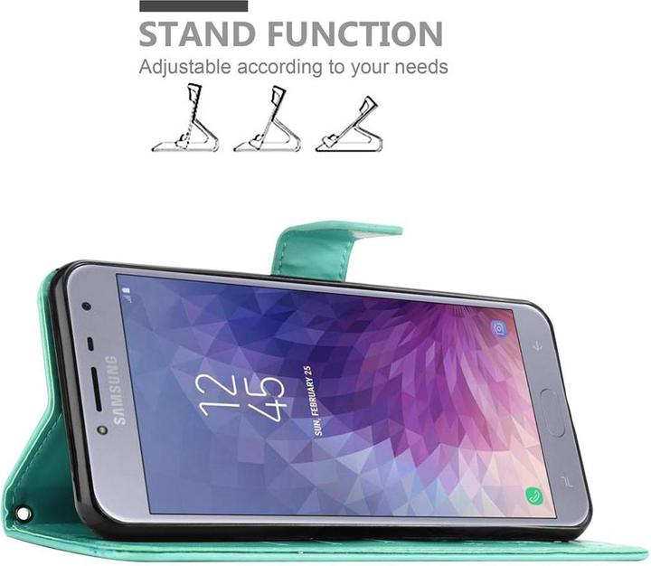 Actual product image Cadorabo Flower Book Cover (Samsung Galaxy J4 (2018))