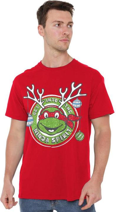 Immagine prodotto Teenage Mutant NT Into The Ninja Spirit Maglietta Natale Uomo (4XL)