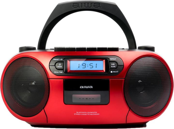 Aiwa Radijo kasetė BBTC550RD 6W Raudona (FM, Bluetooth)