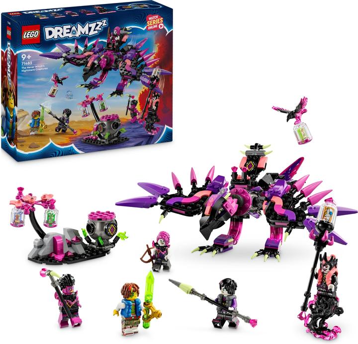 Produktbild LEGO Die Albtraumkreaturen der Nimmerhexe (71483, LEGO Dreamzzz)