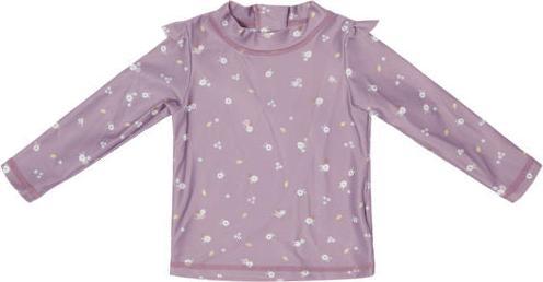 Little Dutch Swim T-shirt long sleeves ruffles Mauve Blossom - 74/80 (74)