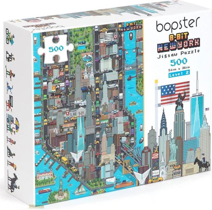 Produktbild Ravensburger 8-Bit Pixel Puzzle New York Level 2 500 Teile (500 Teile)