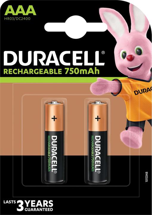 Produktbild Duracell Wiederaufladbar Plus Ministilo AAA B2 2pcs (2 Stk., AAA, 750 mAh)