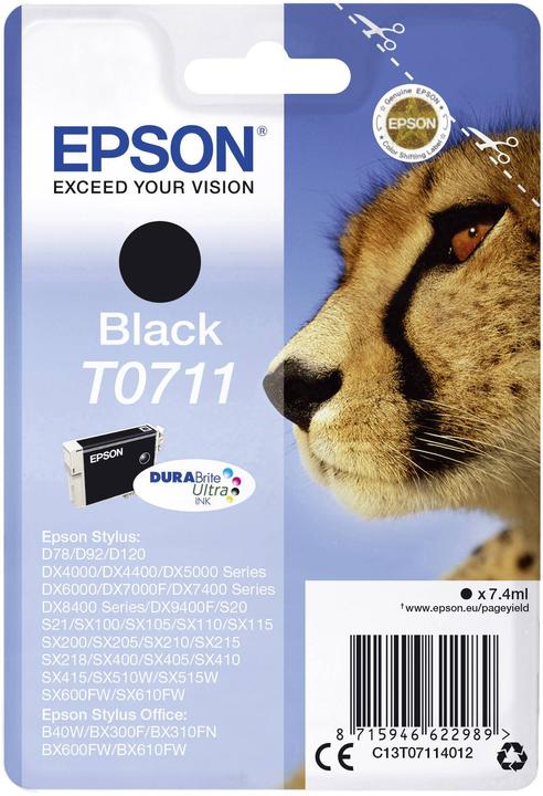 Produktbild Epson T0711 DuraBrite Ultra (BK)
