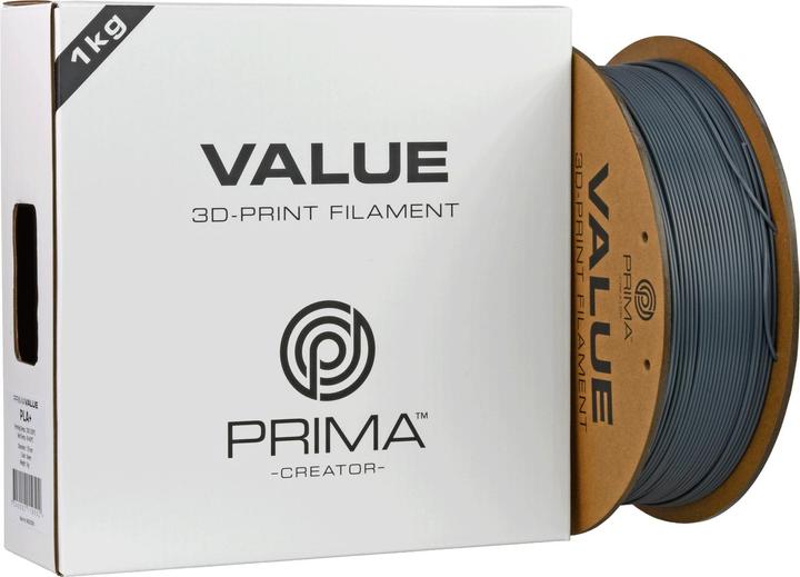 Image du produit Prima Creator PrimaValue PLA+ (PLA, 1.75 mm, 1320 g, Gris)