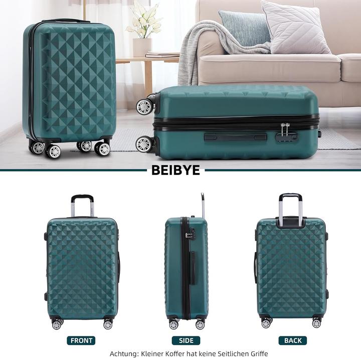 Actual product image Beibye 2066 Zwillingsrollen Hartschalen-Trolley (115 l, XL (from 140l))