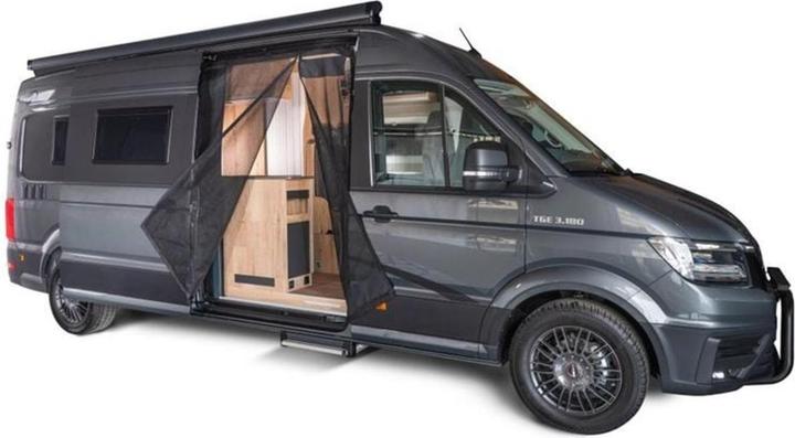Actual product image VanQuito Mosquito net with sliding doors, right