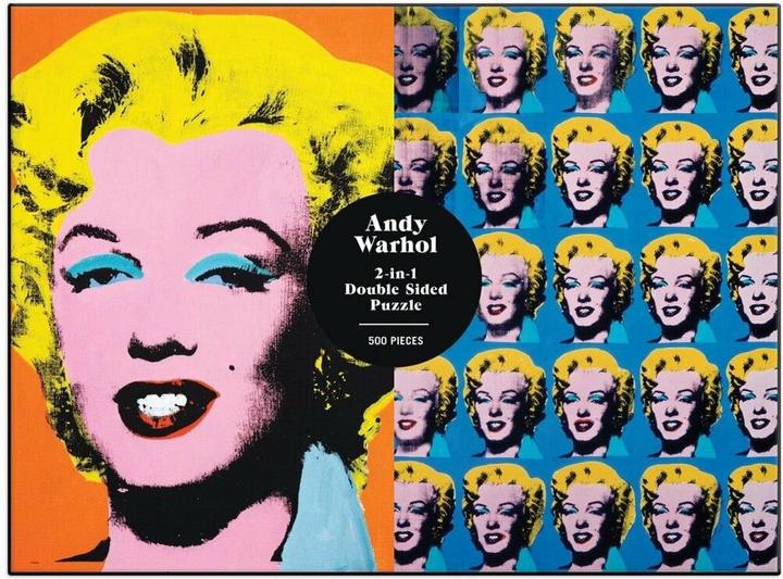 Produktbild Abrams & Chronicle 64899 - Warhol Marilyn - 2-seitiges Puzzle, 500 Teile (500 Teile)