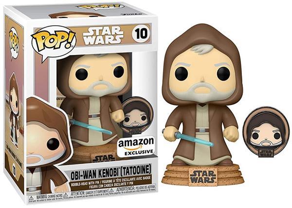 Image du produit Funko POP! Star Wars Episode IV - A New Hope Obi-Wan Kenobi (Tatooine) + Pin Exclusive