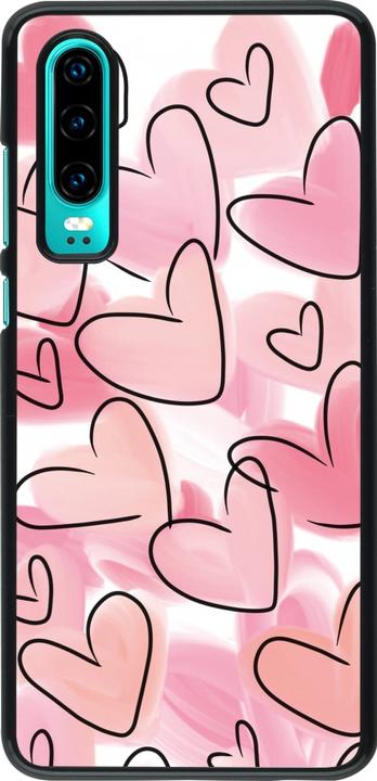 Actual product image PhoneLook Cover Easter 2023 pink hearts (Huawei P30)