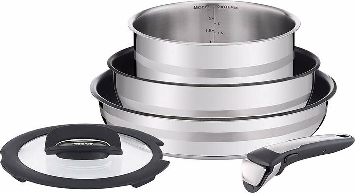 Image du produit Tefal Ingenio (28 cm, Ensemble de casseroles et de poêles de cuisson, Acier inoxydable)