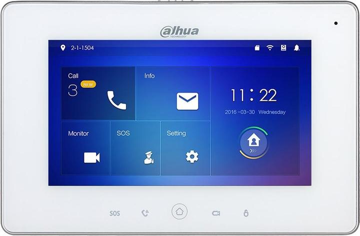 Image du produit Dahua VTH5221DW-S2 moniteur d'ordinateur (7&quot ) pixels LCD écran tactile blanc (WiFi)