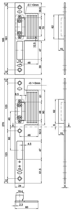 Produktbild MSL Lappenschliessbleche BV-24421 VariFlex (Schliessblech)