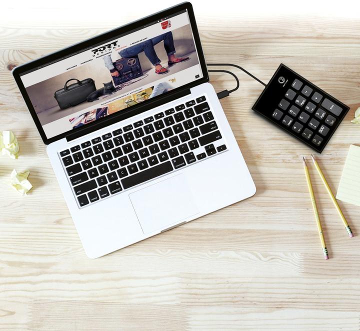 Image du produit Port Designs 900801 Clavier numérique Notebook USB (Pavé numérique, Filaire)