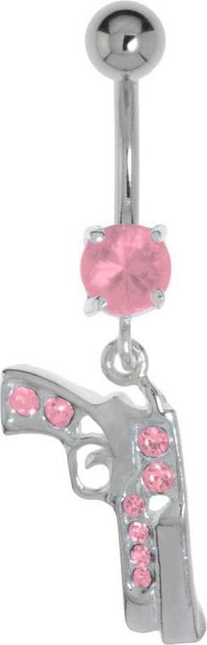 Immagine prodotto Bijouteria Piercing ventre (Argento 925, Vetro (di orologio), Acciaio chirurgico 316L)