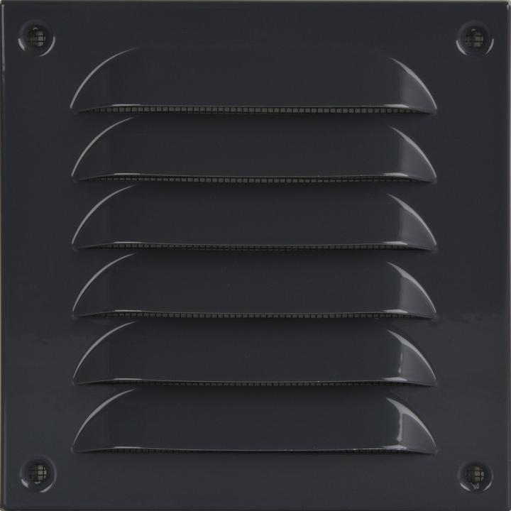 Produktbild Upmann Wetterschutzgitter aufschraubbar eckig 140x140 mm Alu grau (140 x 140 mm)
