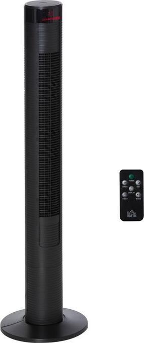 Swisshandel24 Standventilator Turmventilator mit Fernbedienung mit Timer 45W Vier Modi 70° Oszillation ABS Schwarz