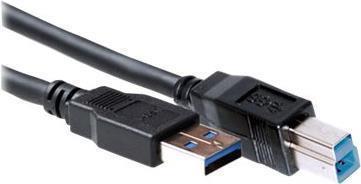 Produktbild USB 3.0 A male USB B male 3,00 m USB3.0 CABLE AM-BM 3.00M (3 m, USB 3.2 Gen 1)