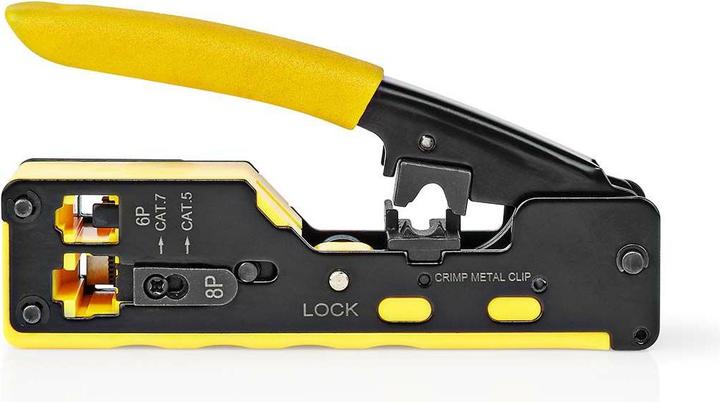 Actual product image Nedis Crimp pliers | CAT5 / CAT5e / CAT6 / CAT6a / CAT7 / RJ12 / RJ45 | Pulling / Cutting / Pliers