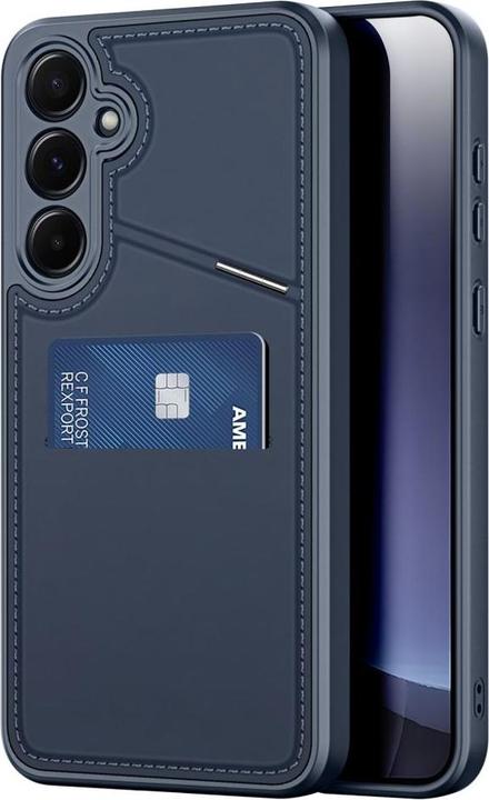 Actual product image Dux Ducis Samsung Galaxy S25 Magnetic Wallet Case with Stand - Blue (Samsung Galaxy S25)