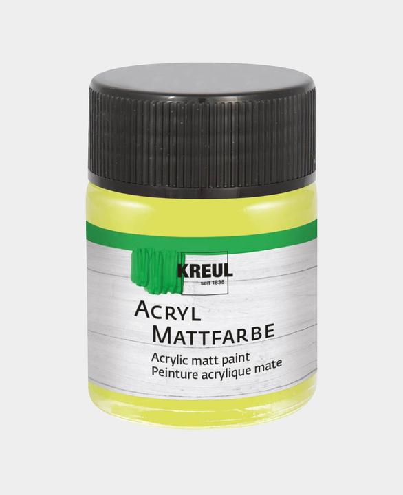 Actual product image Kreul Acrylic matt paint, 50 ml (Lemon, 50 ml)