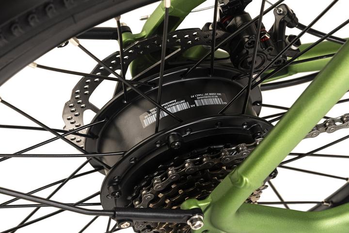 Actual product image Adore E-Citybike 20" aluminium compact bike C-200 Compact Bike rear motor 45NM / 10,4Ah metallic green (42 cm)