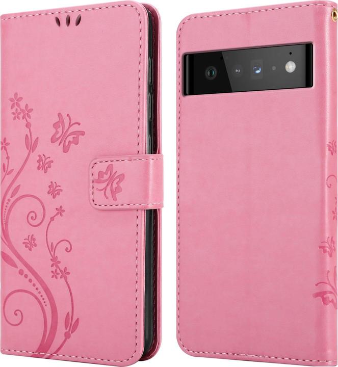 Actual product image Cadorabo Flower Book cover (Google Pixel 6 Pro)