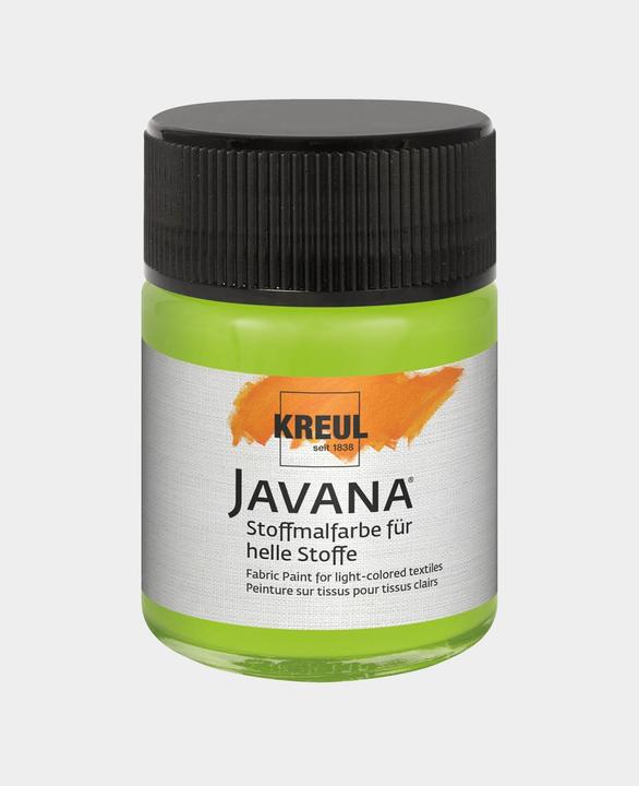 Actual product image Kreul Javana fabric paint for light fabrics, 50 ml (May green, 50 ml)