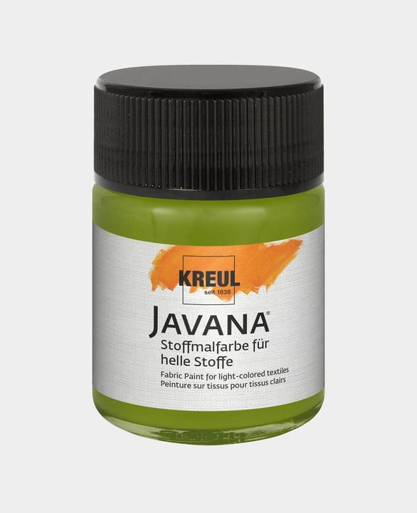Actual product image Kreul Javana fabric paint for light fabrics, 50 ml (Olive green, 50 ml)
