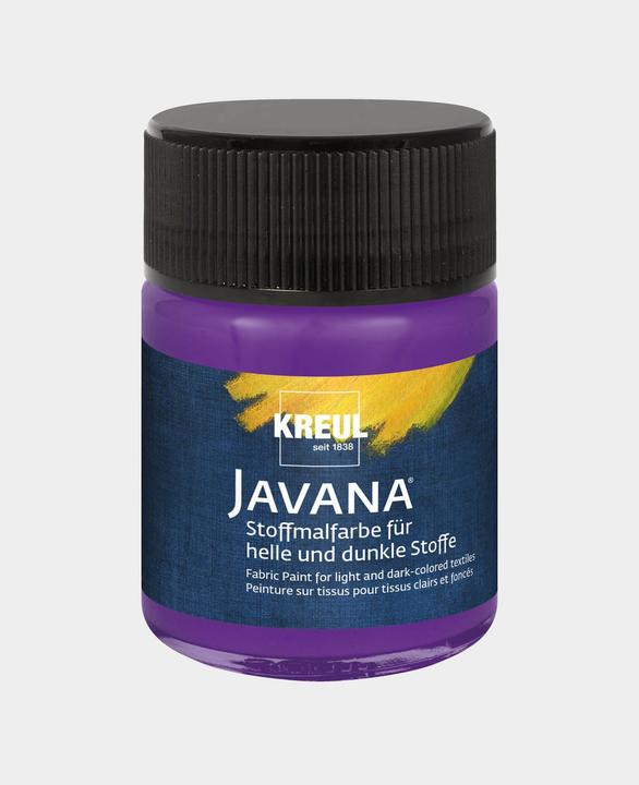 Actual product image Kreul Javana fabric paint for light and dark fabrics, 50 ml (Violet, 50 ml)
