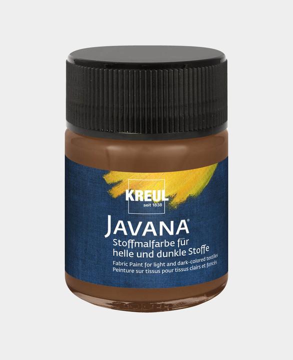 Produktbild Kreul Javana Stoffmalfarbe für helle und dunkle Stoffe, 50 ml (Rehbraun, 50 ml)
